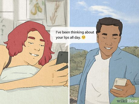 Throw out a flirty compliment to make your boyfriend feel desired.