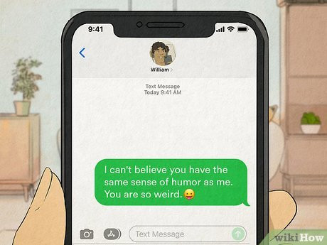 This communicates to him that he's on your mind.