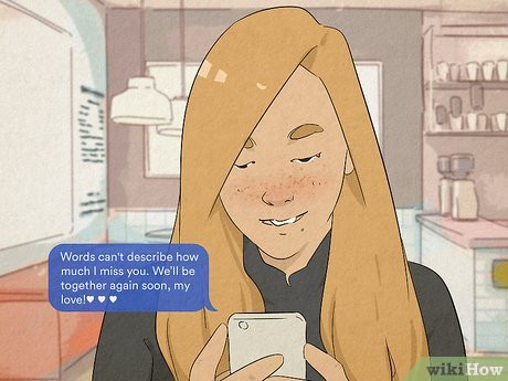 Let him know you love him even when you're far apart.